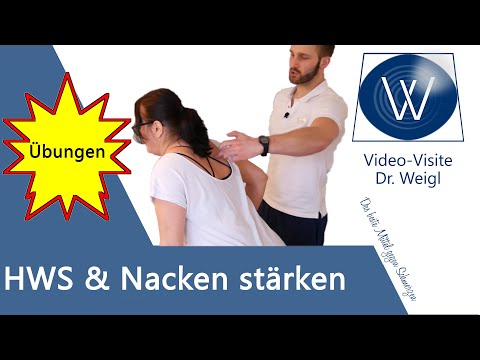 Nackenmuskulatur🏋HWS kräftigen &amp; trainieren ✅ Übungen bei Nackenschmerzen &amp; Nackenverspannungen