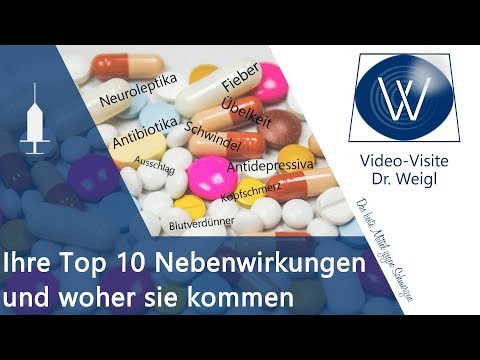 Kennen Sie die 10 häufigsten Nebenwirkungen? Diese 10 Medikamente machen am häufigsten Probleme! ❗