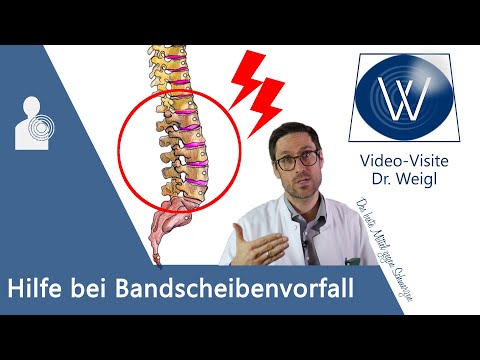 Bandscheibenvorfall (Prolaps) - Diagnose &amp; Therapie (Übungen, Operation) beim Bandscheibenvorfall