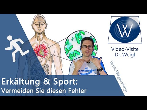 Ist Sport bei Erkältung, Schnupfen &amp; Husten möglich? 😷 Tödliche Gefahren fürs Herz: Myokarditis 👆