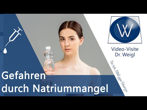 Natriummangel durch Hitze, Schwitzen &amp; zuviel Flüßigkeit - Gefahren durch zu wenig Natrium