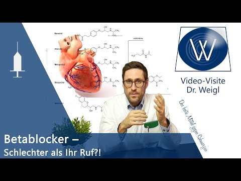 Betablocker - Wirkung &amp; Nebenwirkungen | Blockade der ß-Rezeptoren bei Angst, Migräne, Bluthochdruck