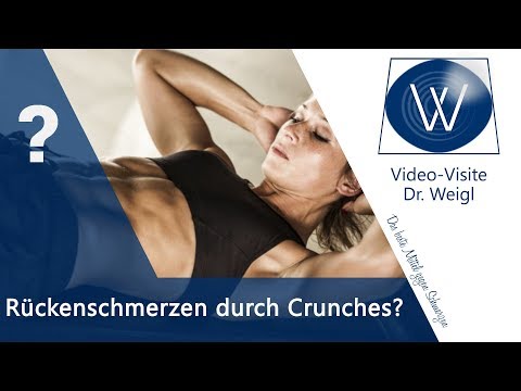 Rückenschmerzen durch Crunches❓Wie schädlich sind Bauchübungen &amp; Bauchtraining für unteren Rücken❓🤔