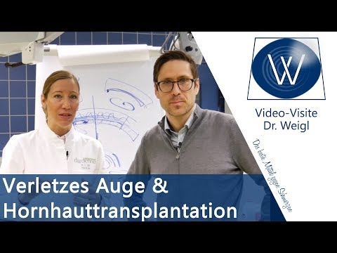 Verletztes &amp; entzündetes Auge: Kaputte Hornhaut &amp; Hornhauttransplantation DMEK (Keratoplastik)