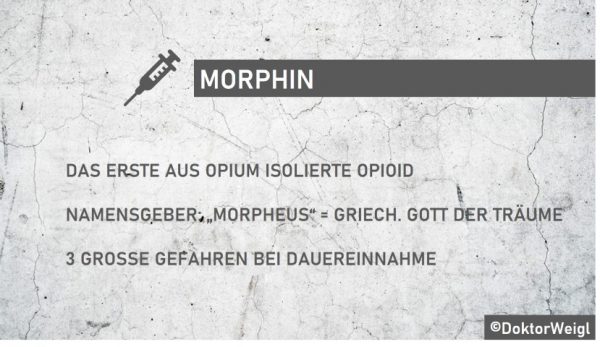 Morphin – Schmerzmittel mit 3 Gefahren