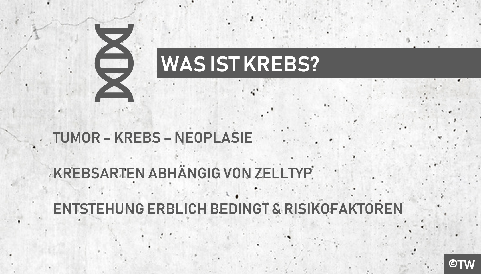DoktorWeigl erklärt Krebs Teil 1 Definition, Entstehung