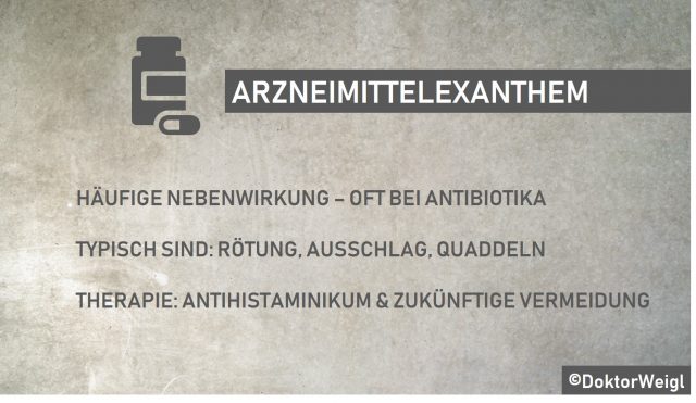 DoktorWeigl erklärt Arzneimittelexanthem - Hautausschlag nach ...