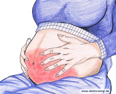 Schwangerschaft oberbauch stiche rechter stechende schmerzen
