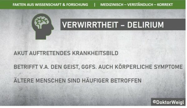 Verwirrtheit – Ist ein Delirium nur im Alter gefährlich?