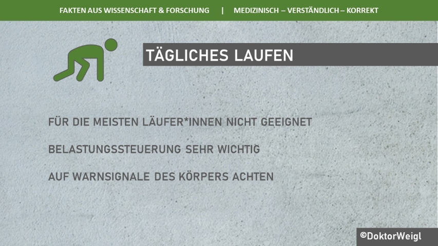 Jeden Tag Laufen – ist das gesund?